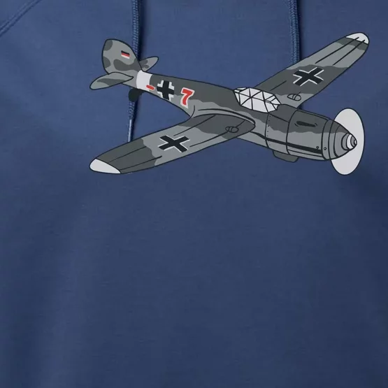 BF 109 Aircraft Performance Fleece Hoodie