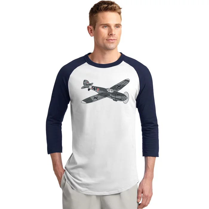 BF 109 Aircraft Baseball Sleeve Shirt