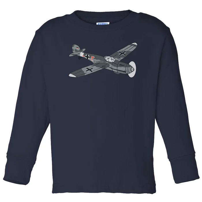 BF 109 Aircraft Toddler Long Sleeve Shirt