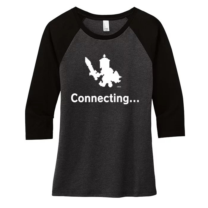 Brave Frontier 10 Year Anniversary Connecting Women's Tri-Blend 3/4-Sleeve Raglan Shirt