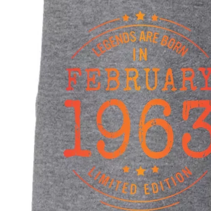 Birthday February 1963 Year Limited Edition Used Legends Doggie 3-End Fleece Hoodie