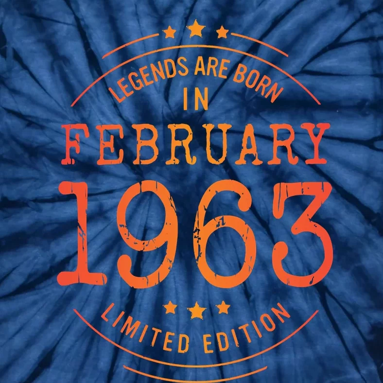 Birthday February 1963 Year Limited Edition Used Legends Tie-Dye T-Shirt