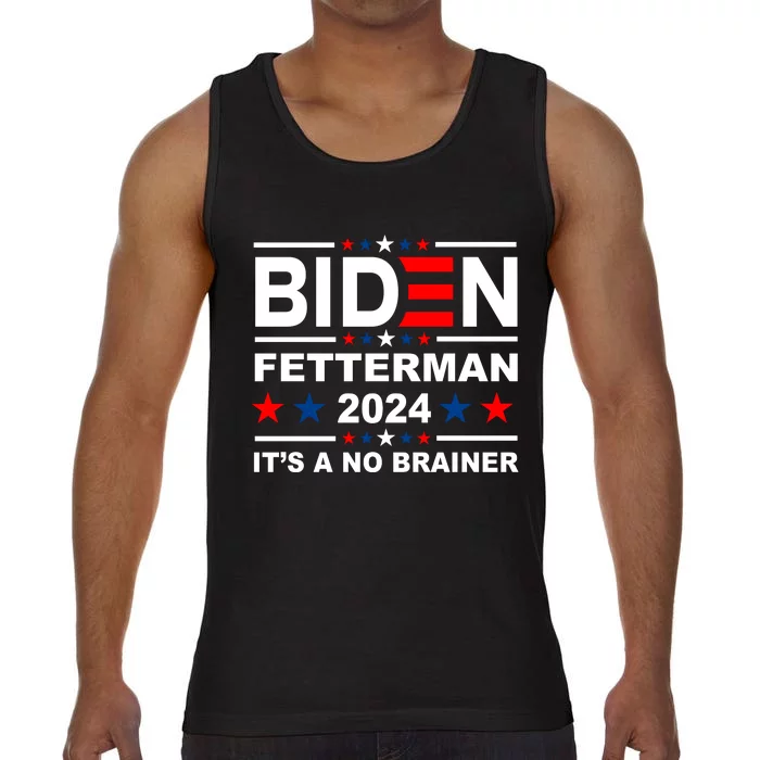 Biden Fetterman 2024 It's A No Brainer Comfort Colors® Tank Top