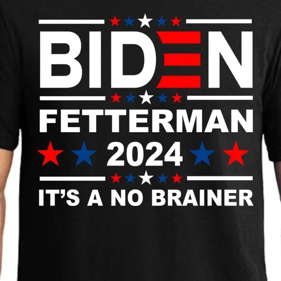 Biden Fetterman 2024 It's A No Brainer Pajama Set