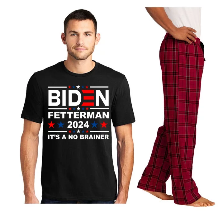 Biden Fetterman 2024 It's A No Brainer Pajama Set