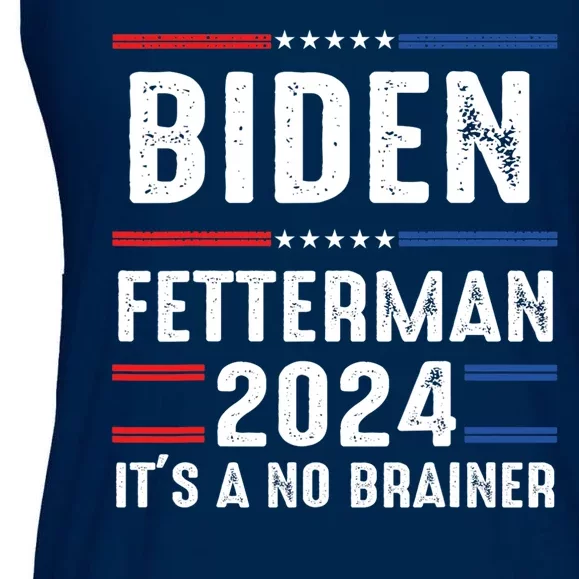 Biden Fetterman 2024 Its A No Brainer Ladies Essential Flowy Tank