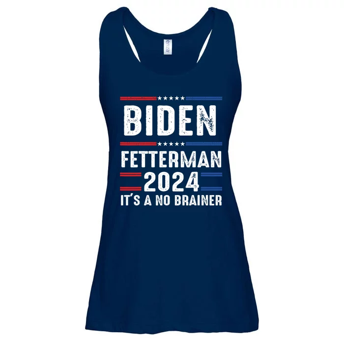 Biden Fetterman 2024 Its A No Brainer Ladies Essential Flowy Tank