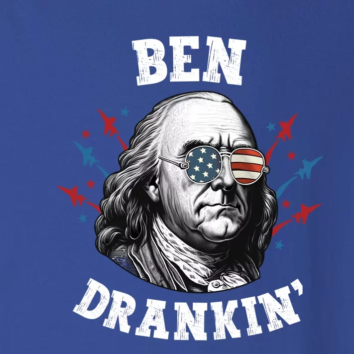 Ben Franklin 4th Of July American Flag Ben Drankin Gift Toddler Long Sleeve Shirt