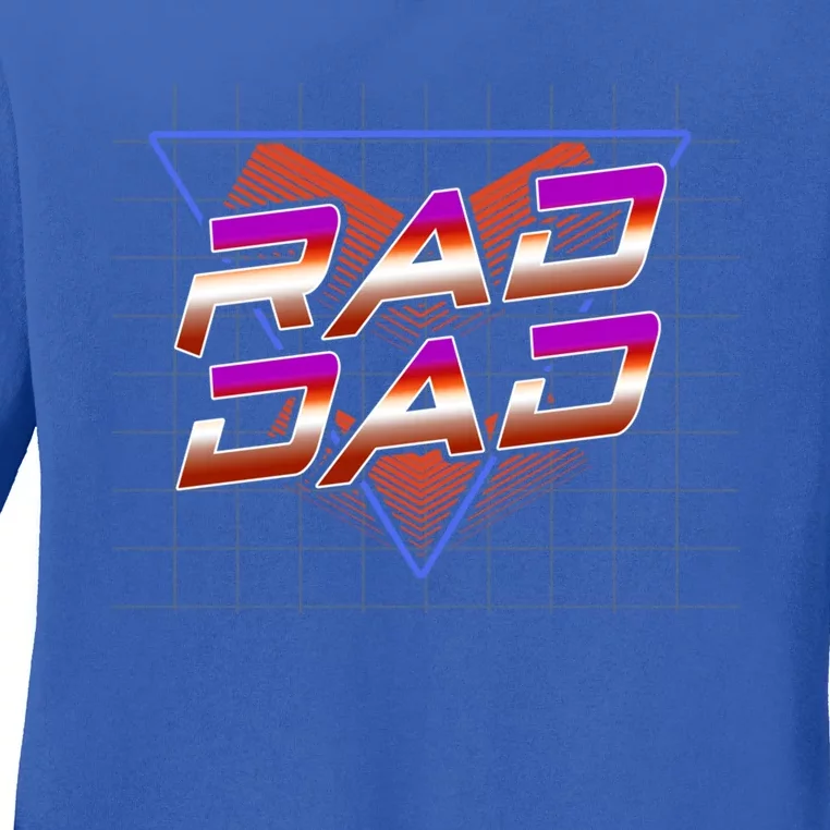 Best Father 80S Rad Dad FatherS Day Must Have Cute Gift Ladies Long Sleeve Shirt