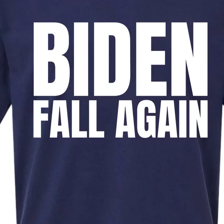 Biden Fall Again Funny Joe Biden Sueded Cloud Jersey T-Shirt