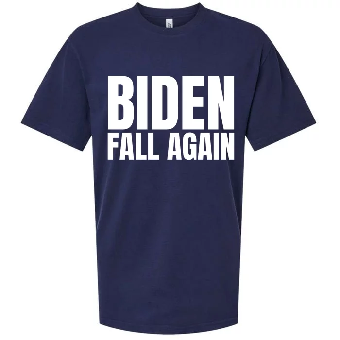 Biden Fall Again Funny Joe Biden Sueded Cloud Jersey T-Shirt