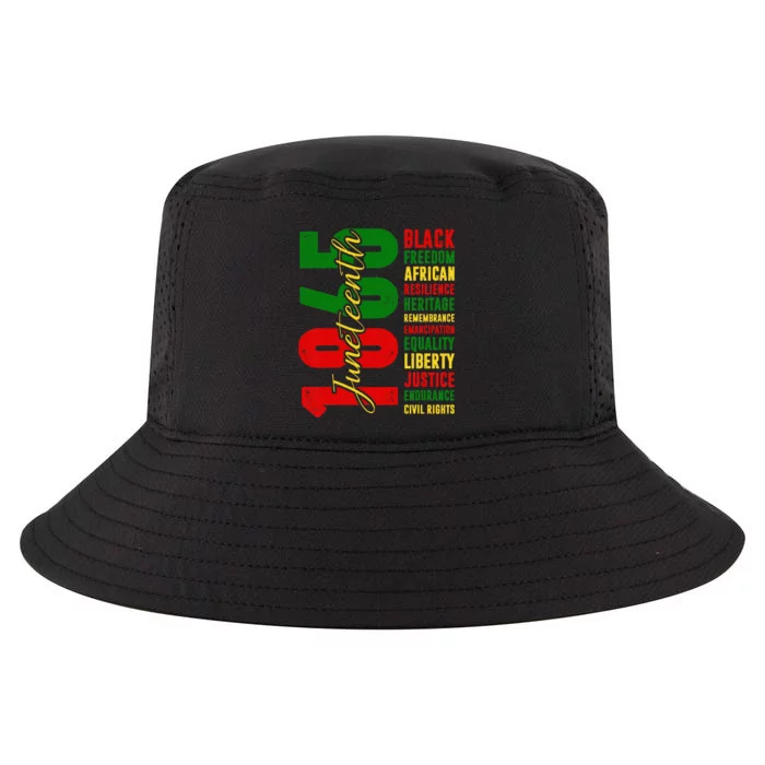 Black Freedom African Resilience Remembrance Juneteenth 1865 Cool Comfort Performance Bucket Hat