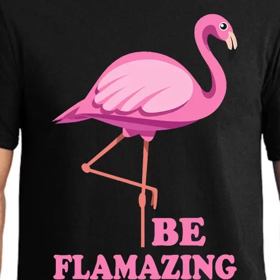 Be Flamazing Amazing Flamingo Design For Wo And Girl Pajama Set