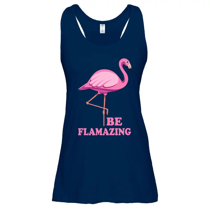 Be Flamazing Amazing Flamingo Design For Wo And Girl Ladies Essential Flowy Tank