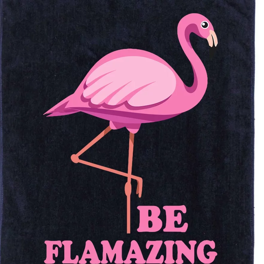 Be Flamazing Amazing Flamingo Design For Wo And Girl Platinum Collection Golf Towel