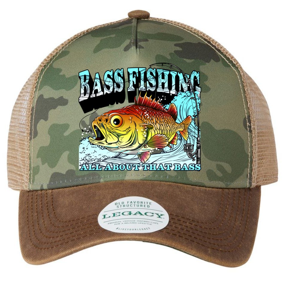 Vintage Hat Camouflage Trucker Bass Fishing 