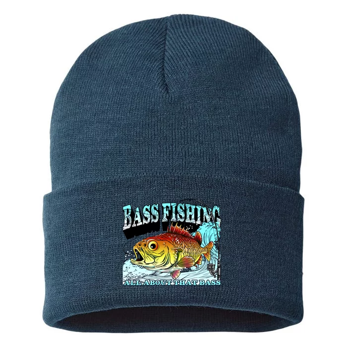 Bass Fishing All About That Bass Sustainable Knit Beanie