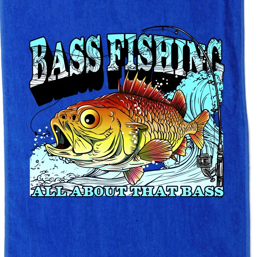 Bass Fishing All About That Bass Platinum Collection Golf Towel