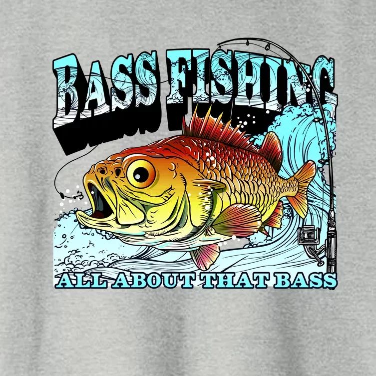 Bass Fishing All About That Bass Women's Crop Top Tee