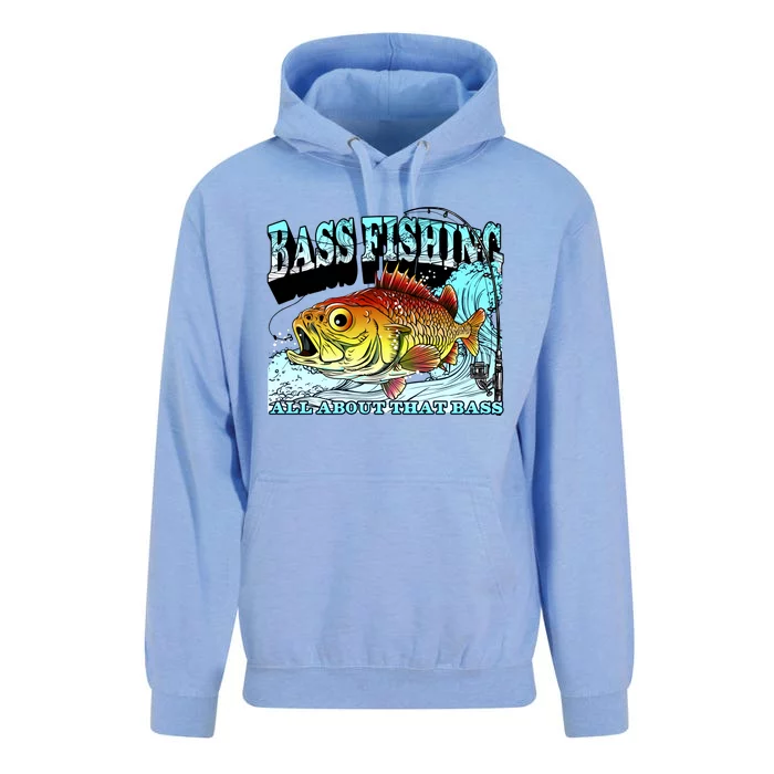 Bass Fishing All About That Bass Unisex Surf Hoodie