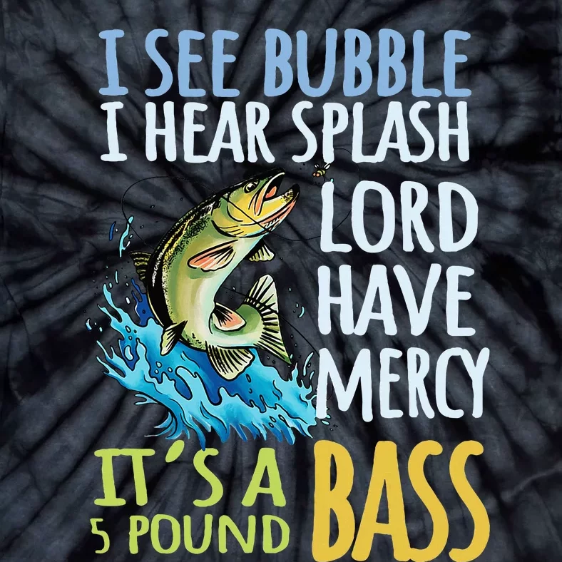 Bass Fishing Angling Sport Black Bass Fish Tie-Dye T-Shirt