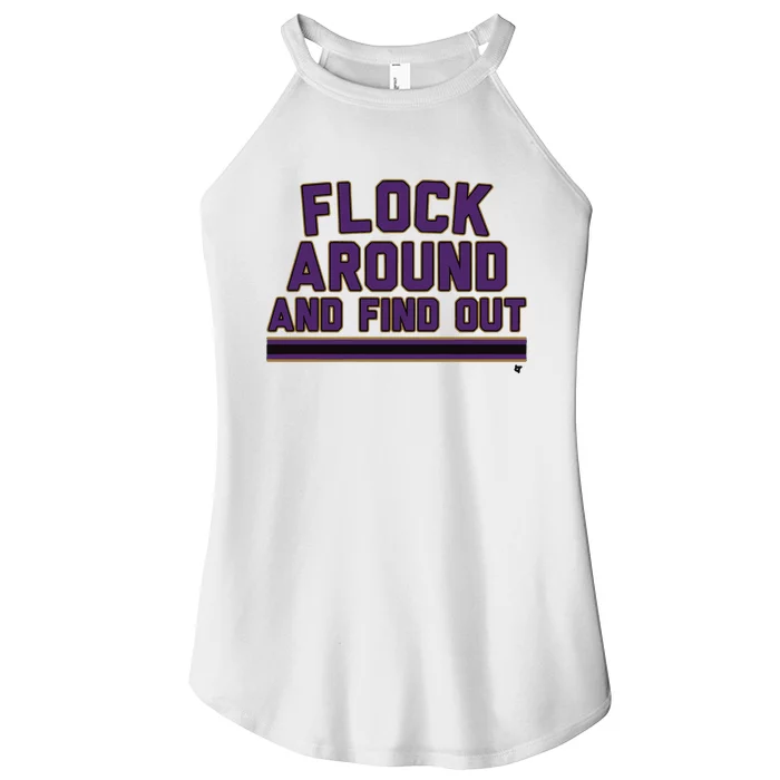 Baltimore Flock Around And Find Out Women’s Perfect Tri Rocker Tank