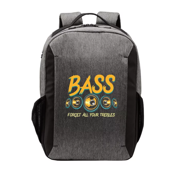 Bass Forget All Your Trebles Car Stereo Funny Car Audio Vector Backpack