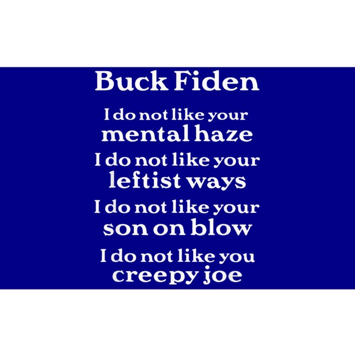 Buck Fiden Anti Biden Bumper Sticker