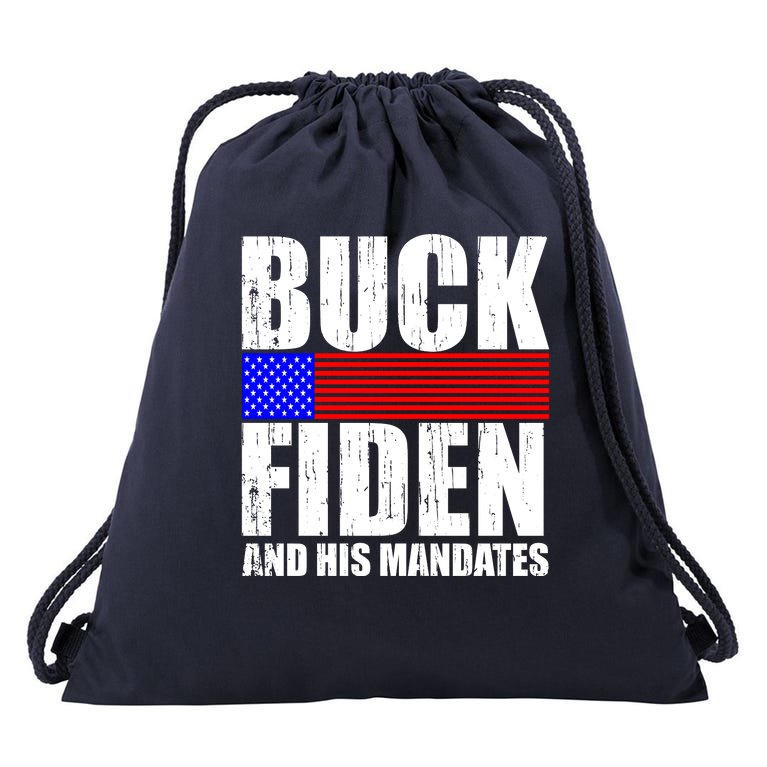 Buck Fiden And His Mandates Drawstring Bag