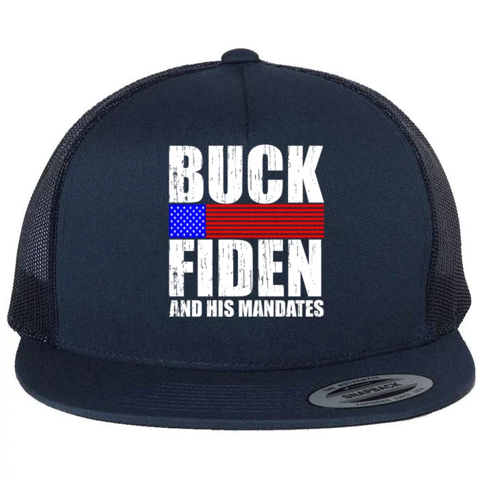 Buck Fiden And His Mandates Flat Bill Trucker Hat