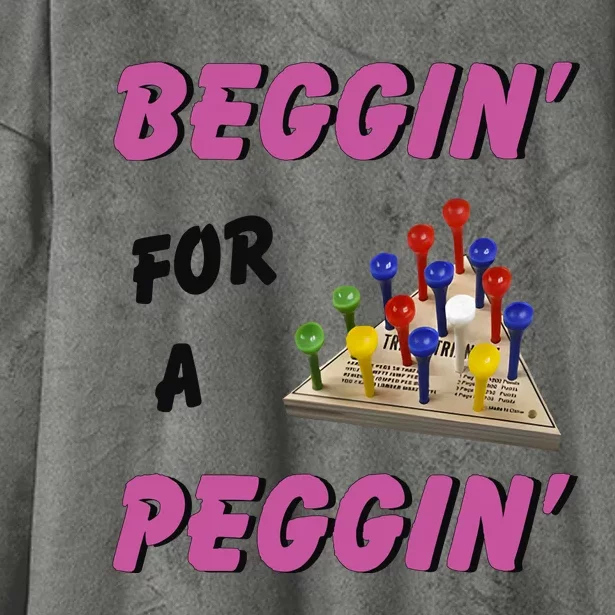 Beggin’ For A Peggin Hooded Wearable Blanket