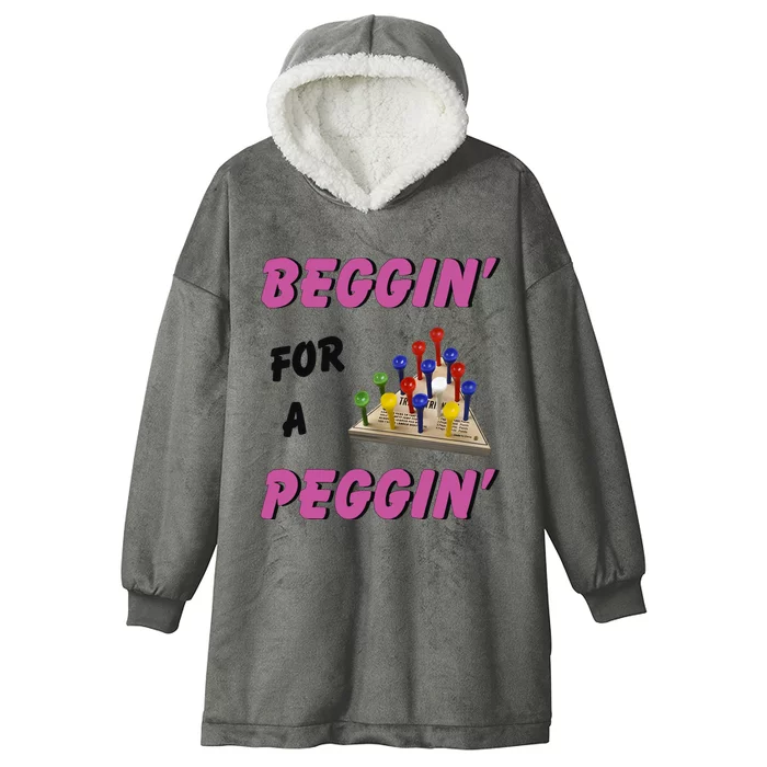 Beggin’ For A Peggin Hooded Wearable Blanket