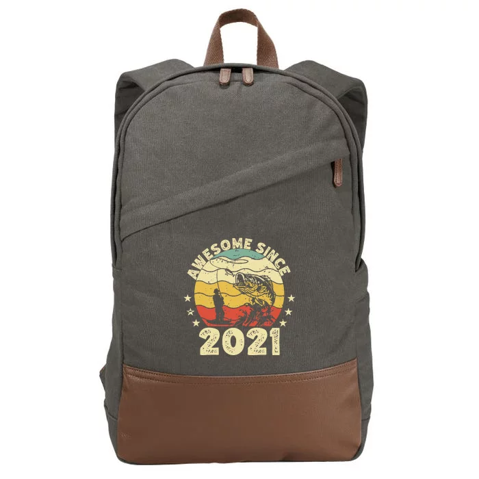 Birthday fisherman awesome since 2008 years old fishing Cotton Canvas Backpack