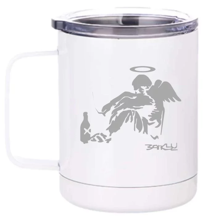 Banksy Fallen Angel Front & Back 12oz Stainless Steel Tumbler Cup