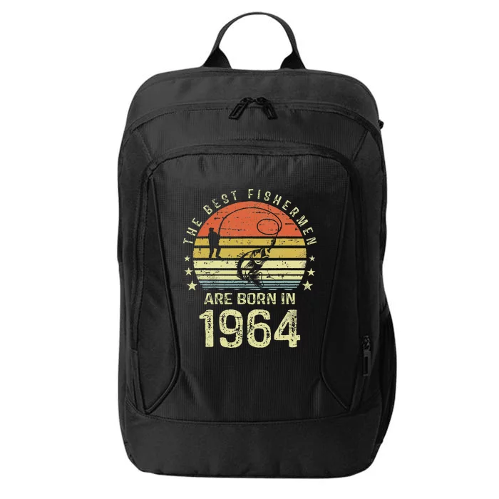 Best Fishermen Are Born In 1964 57th Birthday Fishing Gift City Backpack