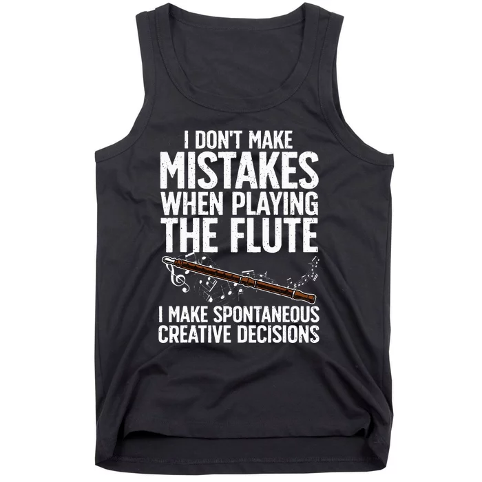 Best Flute Art For Musical Instrument Flute Player Tank Top