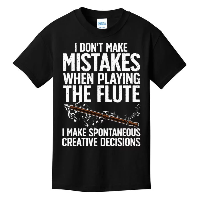 Best Flute Art For Musical Instrument Flute Player Kids T-Shirt