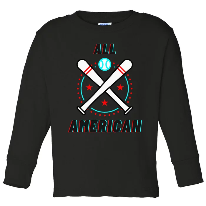 Baseball Fan Apparel Baseball Mom Baseball Dad Toddler Long Sleeve Shirt