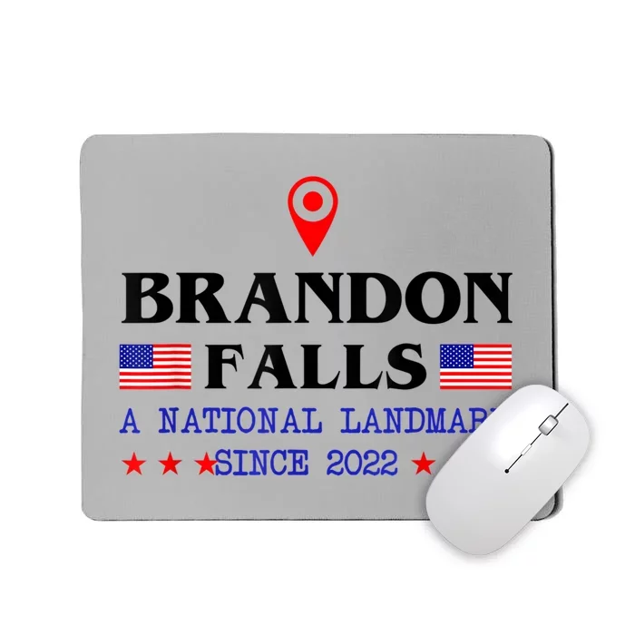 Brandon Falls A National Landmark Funny Trendy Sarcastic Mousepad