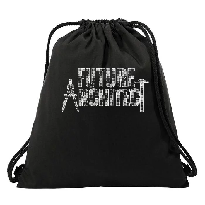 Best Future Architect Art Architecture Lover Drawstring Bag