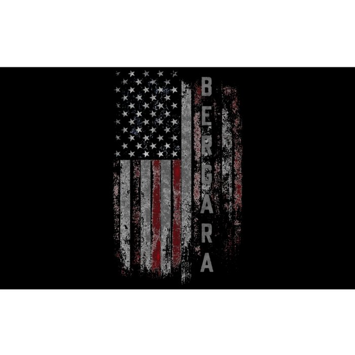 Bergara Family American Flag Bumper Sticker