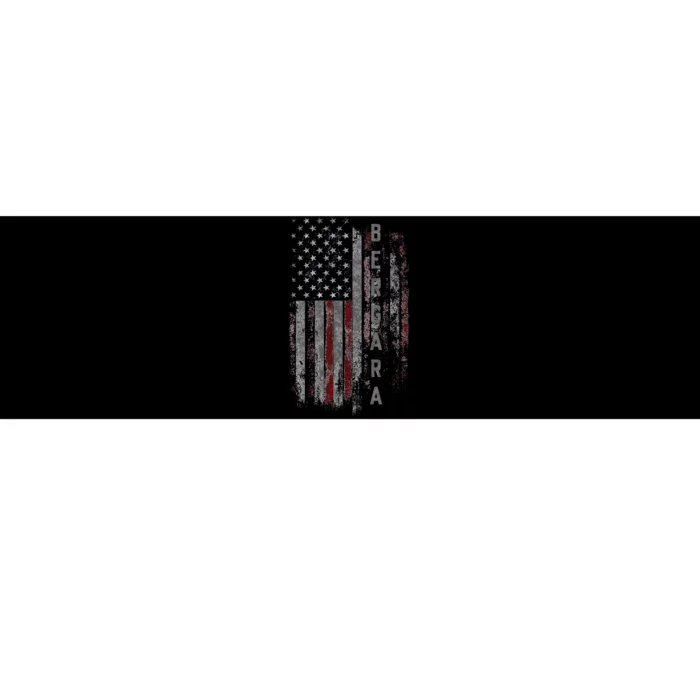 Bergara Family American Flag Bumper Sticker