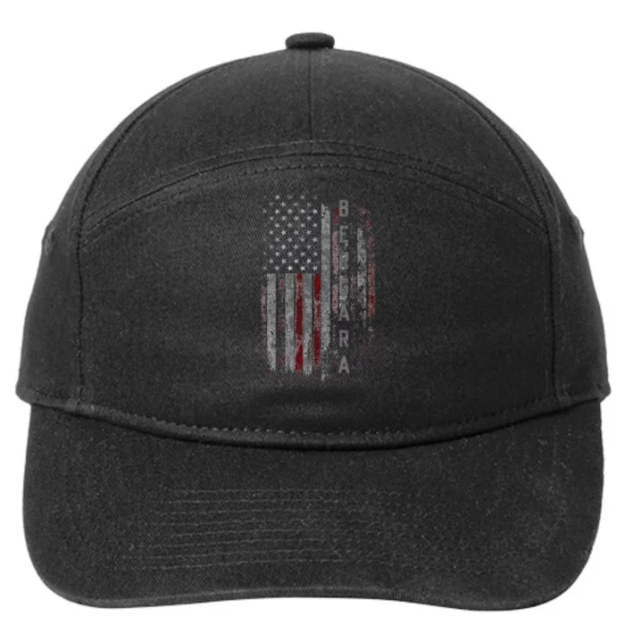 Bergara Family American Flag 7-Panel Snapback Hat