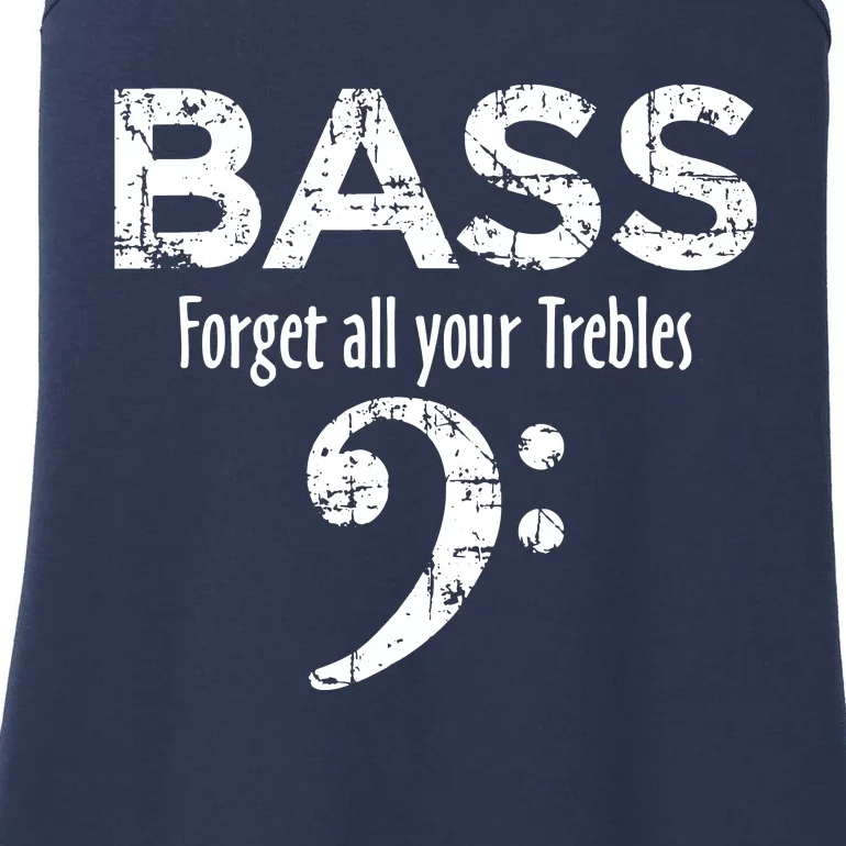 BASS Forget All Your Trebles Bass Player Ladies Essential Tank