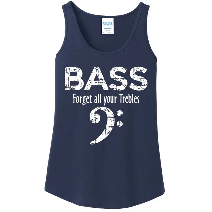 BASS Forget All Your Trebles Bass Player Ladies Essential Tank