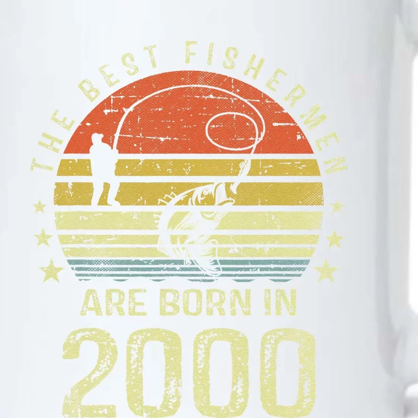 Best Fishermen Are Born In 2000 21st Birthday Fishing Gift Black Color Changing Mug