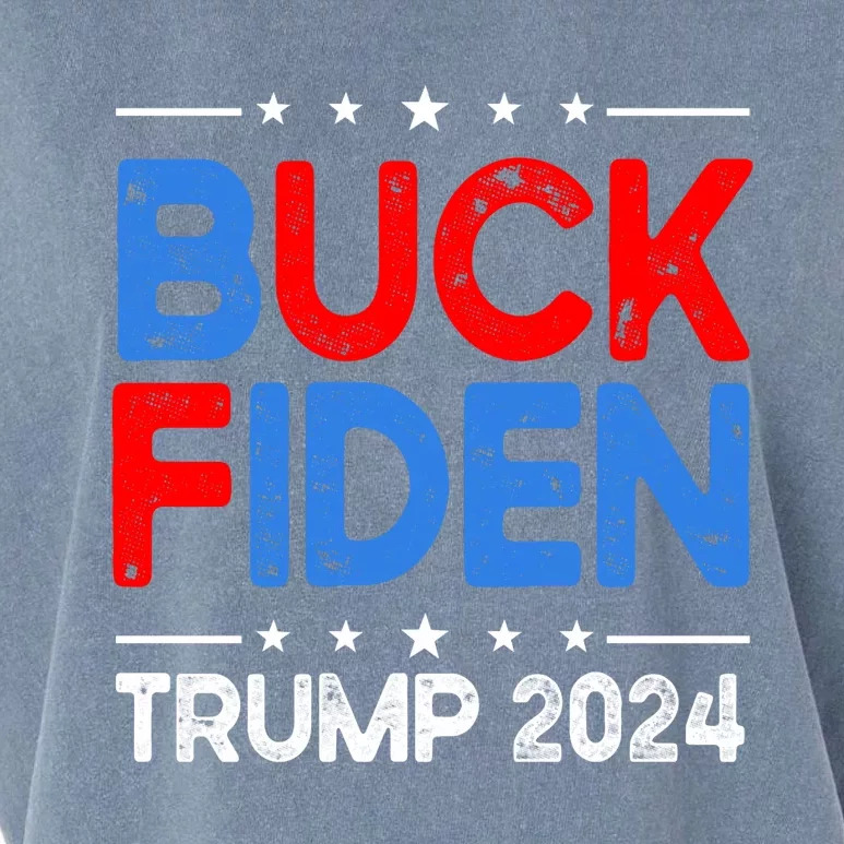 Buck Fiden Anti Biden Funny Impeach Joe Biden Trump 2024 Garment-Dyed Women's Muscle Tee