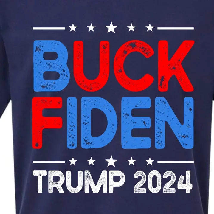 Buck Fiden Anti Biden Funny Impeach Joe Biden Trump 2024 Sueded Cloud Jersey T-Shirt