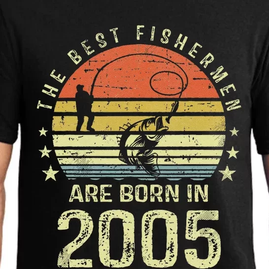 Best Fishermen Are Born In 2005 16th Birthday Fishing Gift Pajama Set