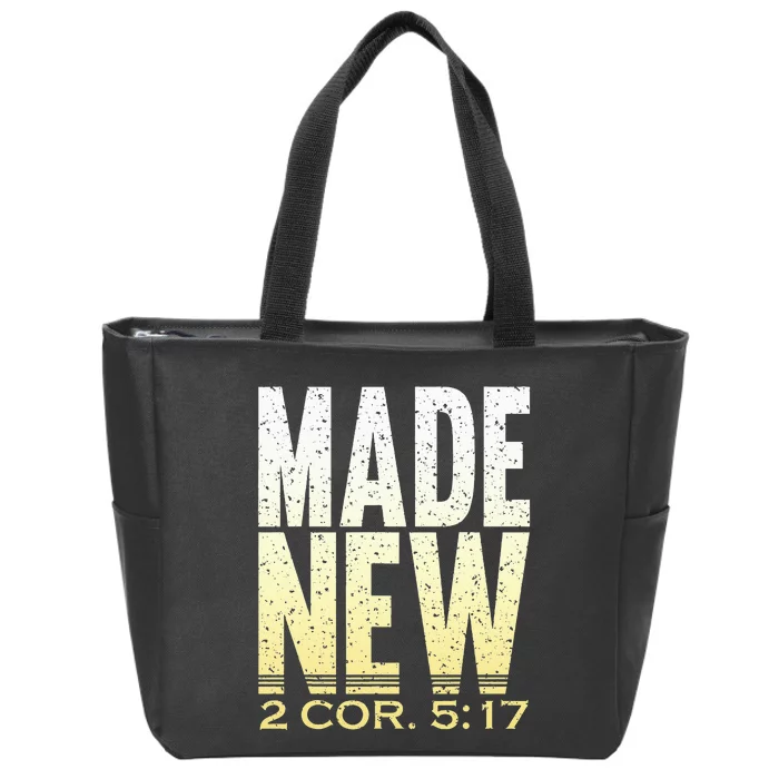 Baptism  For Adults Made New Clothes Zip Tote Bag